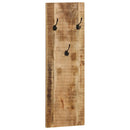 vidaXL 2 db falra szerelhető tömör mangófa fogas 36 x 110 x 3 cm