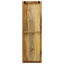 vidaXL 2 db falra szerelhető tömör mangófa fogas 36 x 110 x 3 cm