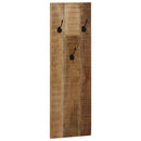 vidaXL 2 db falra szerelhető tömör mangófa fogas 36 x 110 x 3 cm