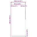 vidaXL buborékmintás zuhanyroló 100 x 240 cm