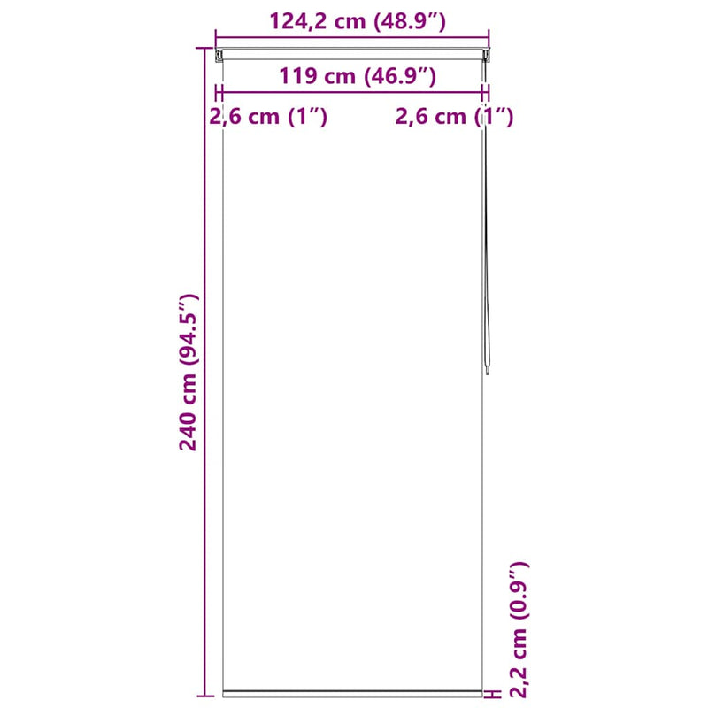 vidaXL buborékmintás zuhanyroló 120 x 240 cm