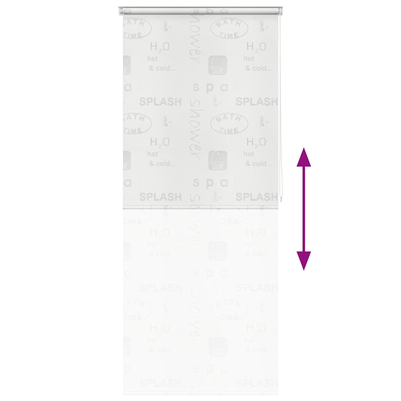 vidaXL fröcskölt mintás zuhanyroló 100 x 240 cm
