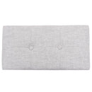 vidaXL szürke tengerifű tárolópad 2 zsámollyal