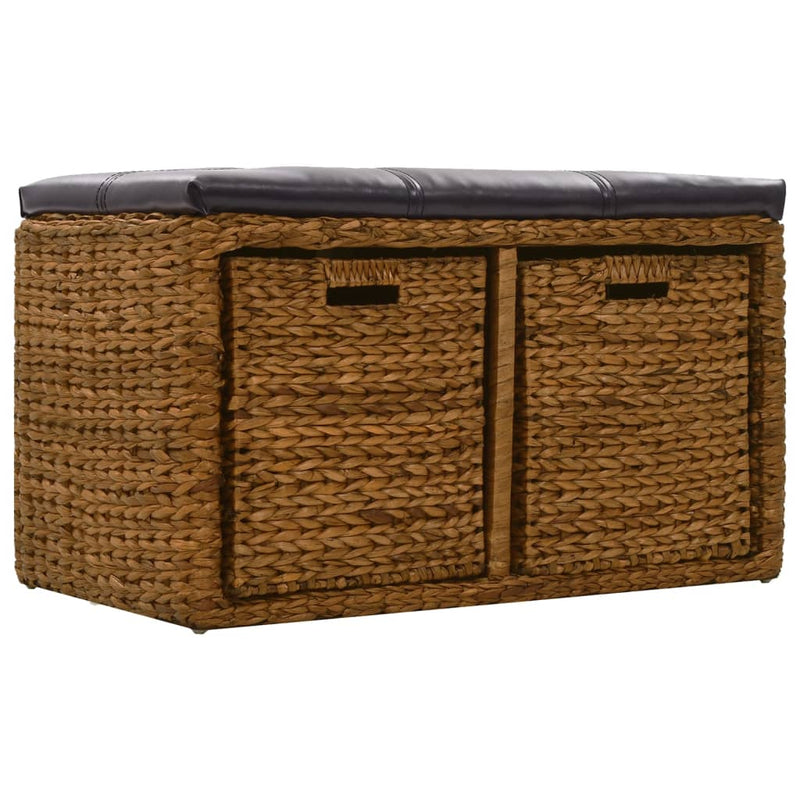 vidaXL barna tengerifű pad 2 kosárral 71 x 40 x 42 cm