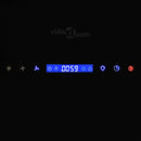 vidaXL fekete rozsdamentes acél fali páraelszívó 756 m³/h 90 cm