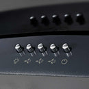 vidaXL fekete rozsdamentes acél fali páraelszívó 756 m³/óra 60 cm