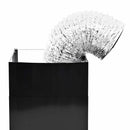 vidaXL fekete rozsdamentes acél fali páraelszívó 756 m³/óra 60 cm