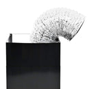 vidaXL fekete rozsdamentes acél fali páraelszívó 756 m³/h 90 cm