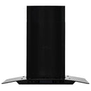 vidaXL fekete rozsdamentes acél fali páraelszívó 756 m³/óra 60 cm