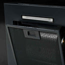 vidaXL fekete rozsdamentes acél fali páraelszívó 756 m³/óra 60 cm