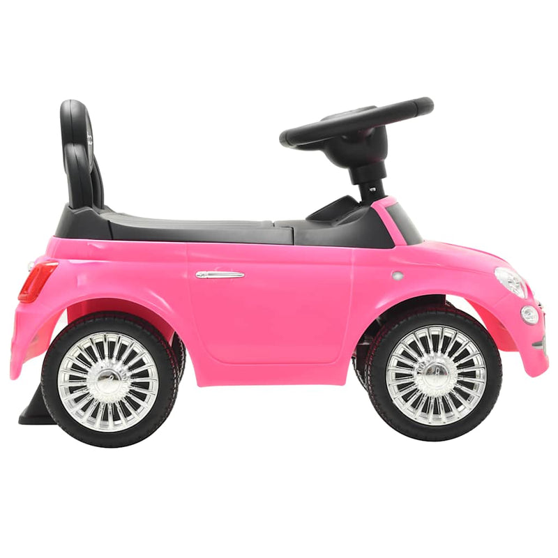 vidaXL rózsaszín ráülős Fiat 500 játékautó