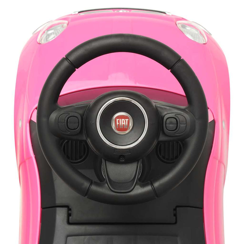 vidaXL rózsaszín ráülős Fiat 500 játékautó