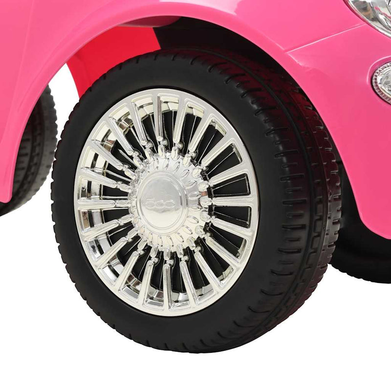 vidaXL rózsaszín ráülős Fiat 500 játékautó