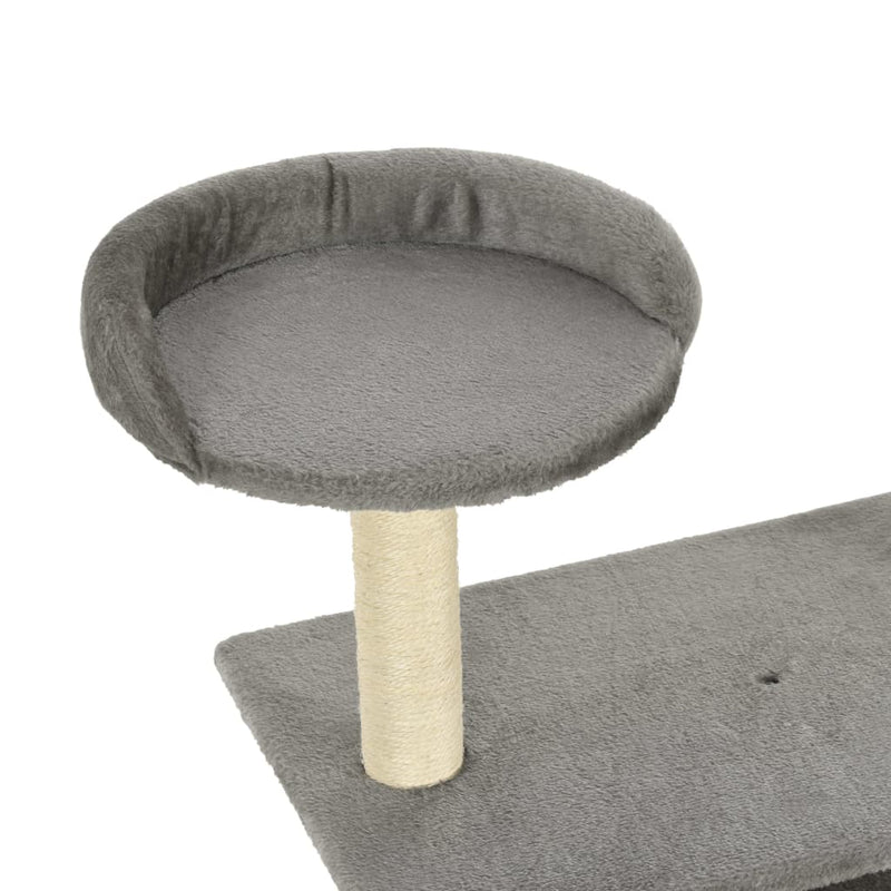 vidaXL szürke macskabútor szizál kaparófákkal 95 cm