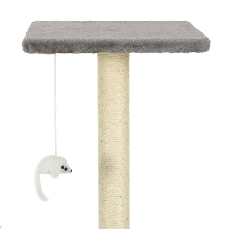 vidaXL szürke macskabútor szizál kaparófákkal 95 cm