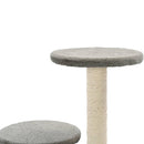 vidaXL szürke macskabútor szizál kaparófákkal 60 cm