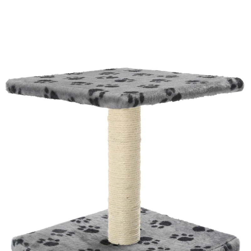 vidaXL szürke macskabútor szizál kaparófával 55 cm