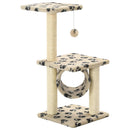 vidaXL bézs macskabútor szizál kaparófákkal 65 cm