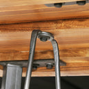 vidaXL tömör újrahasznosított tíkfa bárasztal 60 x 60 x 107 cm