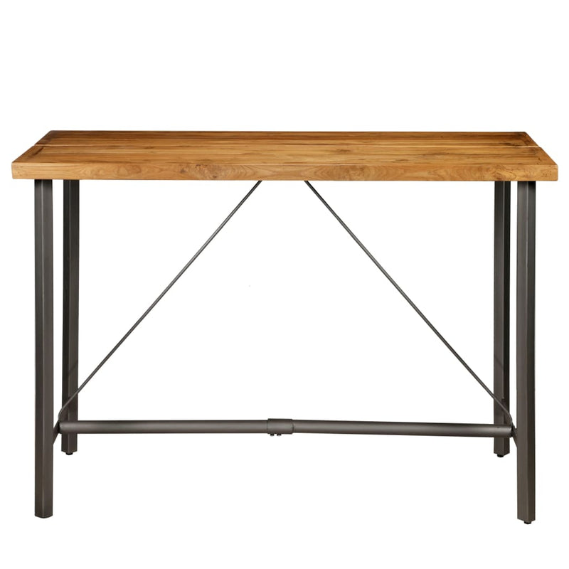 vidaXL újrahasznosított tömör tíkfa bárasztal 150 x 70 x 106 cm