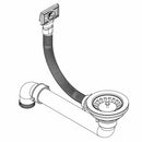 vidaXL gránit konyhai mosogató egymedencés ovális fekete