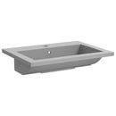 vidaXL szürke gránit mosdókagyló 600 x 450 x 120 mm