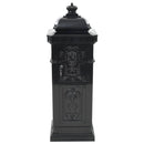 vidaXL fekete, vintage, rozsdamentes alumínium álló postaláda