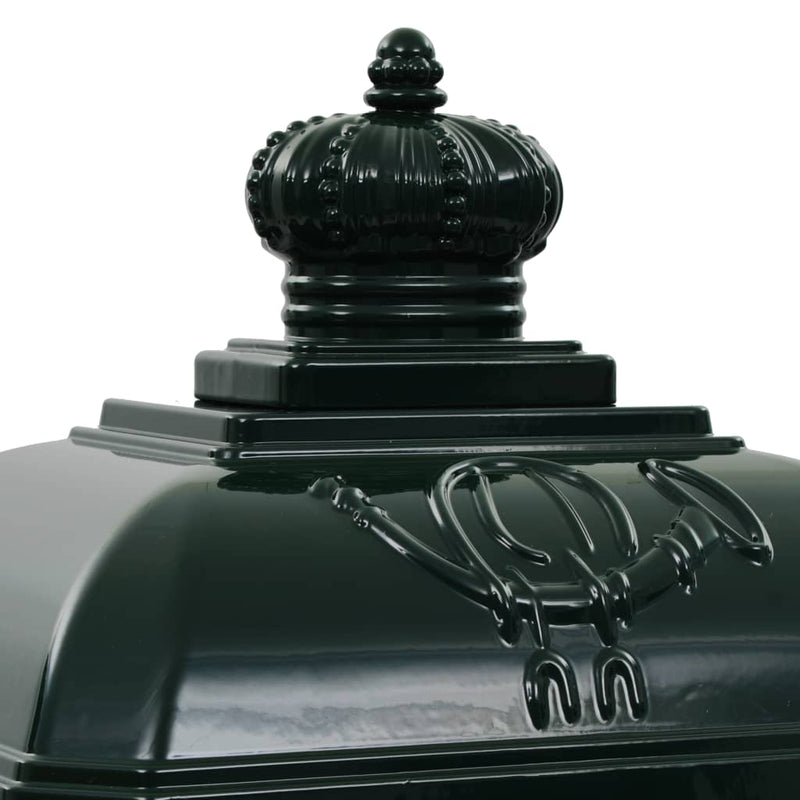 vidaXL zöld, vintage, rozsdamentes alumínium álló postaláda