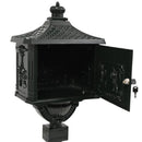 vidaXL zöld, vintage stílusú, rozsdamentes alumínium álló postaláda