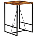 vidaXL újrahasznosított tömör fa bárasztal 70 x 70 x 106 cm