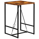 vidaXL újrahasznosított tömör fa bárasztal 70 x 70 x 106 cm