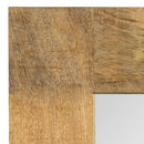 vidaXL tömör mangófa keretű tükör 50 x 50 cm