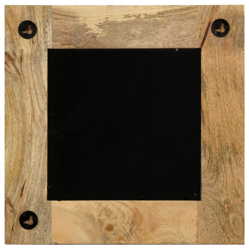 vidaXL tömör mangófa keretű tükör 50 x 50 cm