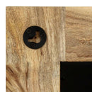 vidaXL tömör mangófa keretű tükör 50 x 50 cm