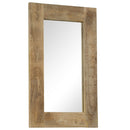 vidaXL tömör mangófa keretű tükör 50 x 80 cm