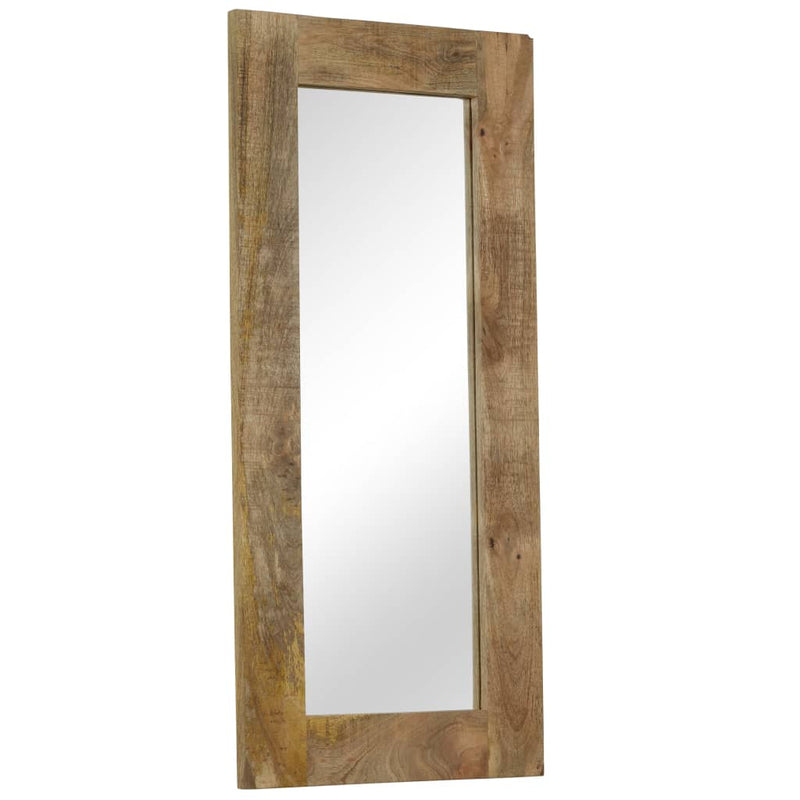 vidaXL tömör mangófa keretű tükör 50 x 110 cm