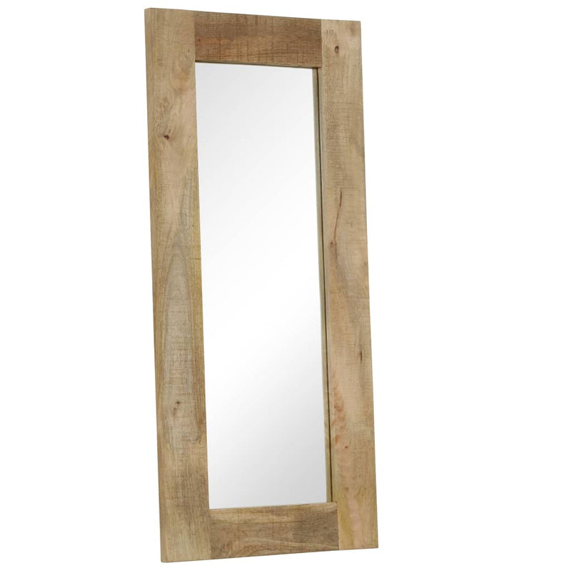 vidaXL tömör mangófa keretű tükör 50 x 110 cm