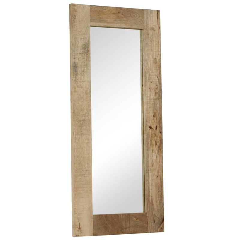 vidaXL tömör mangófa keretű tükör 50 x 110 cm