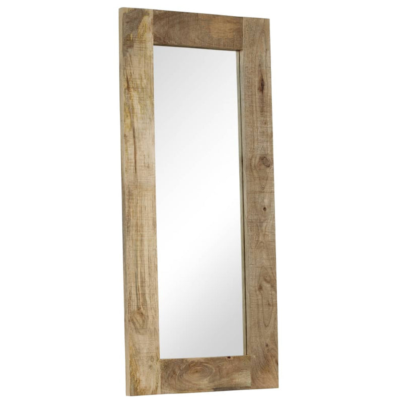 vidaXL tömör mangófa keretű tükör 50 x 110 cm