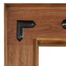 vidaXL tömör akácfa keretű tükör 50 x 50 cm