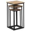 vidaXL 3 részes újrahasznosított tíkfa növénytartó asztal szett