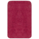 vidaXL 3 darabos fuksziaszínű szövet fürdőszobaszőnyeg-garnitúra