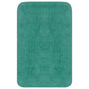 vidaXL 3 darabos türkizkék szövet fürdőszobaszőnyeg-garnitúra