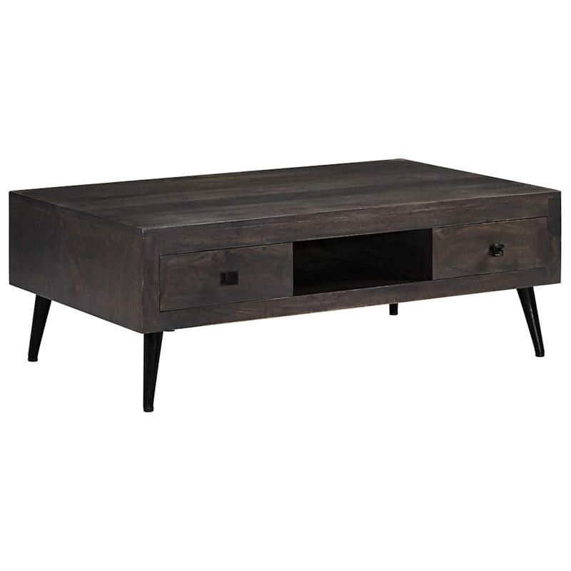 vidaXL tömör mangófa dohányzóasztal 100x60x35 cm