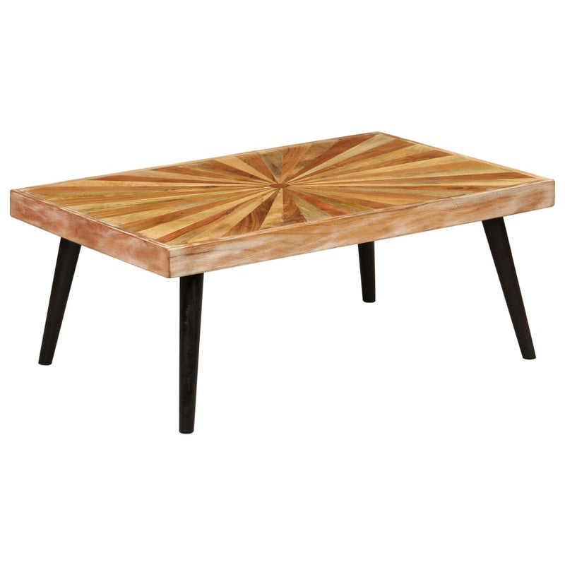 vidaXL tömör mangófa dohányzóasztal 90 x 55 x 36 cm