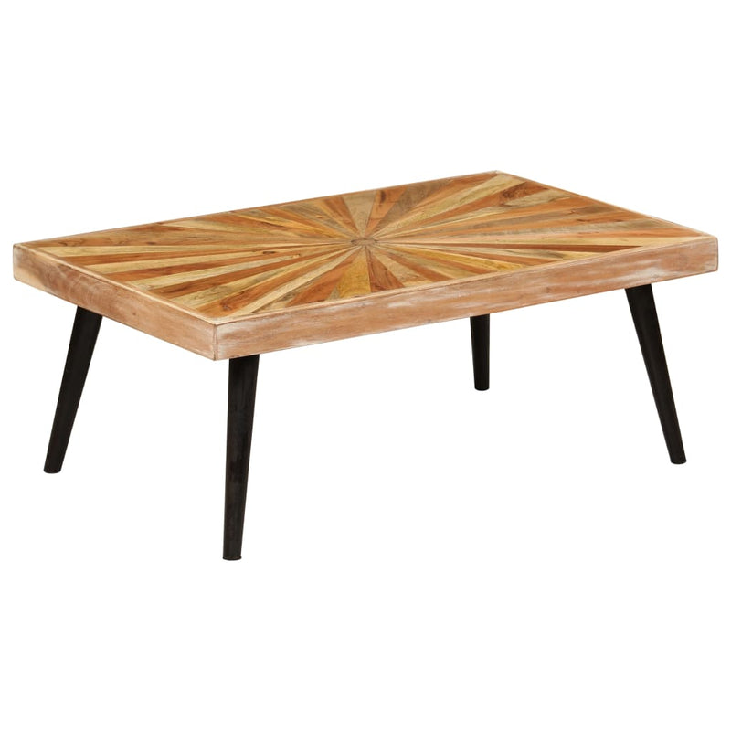 vidaXL tömör mangófa dohányzóasztal 90 x 55 x 36 cm