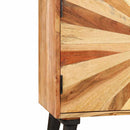vidaXL tömör mangófa tálalószekrény 85 x 30 x 75 cm