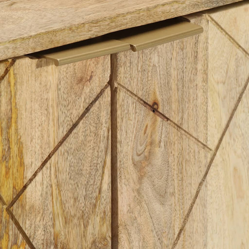 vidaXL tömör mangófa tálalószekrény 80 x 30 x 75 cm