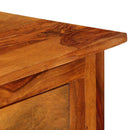 vidaXL 3 fiókos tömör fa tálalóasztal 110 x 30 x 80 cm