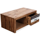 vidaXL tömör akácfa dohányzóasztal 90 x 50 x 37,5 cm